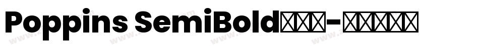 Poppins SemiBold手机版字体转换